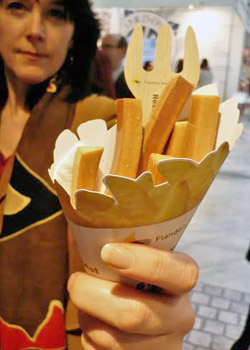 patatas fritas de chocolate