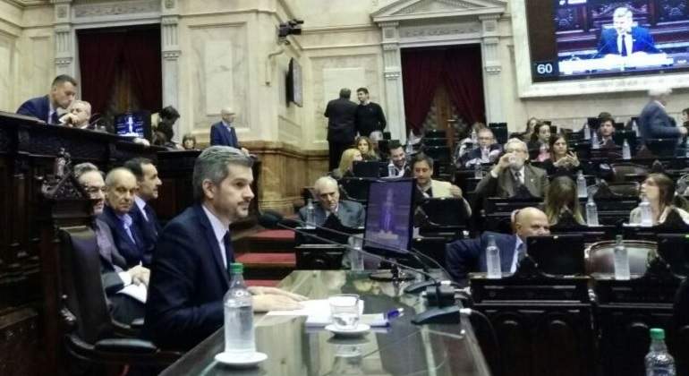 Peña en una de sus últimas visitas al Congreso