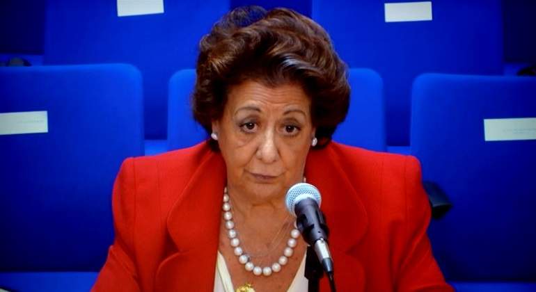Barberá declarando esta mañana en sede judicial. Imagen: EFE