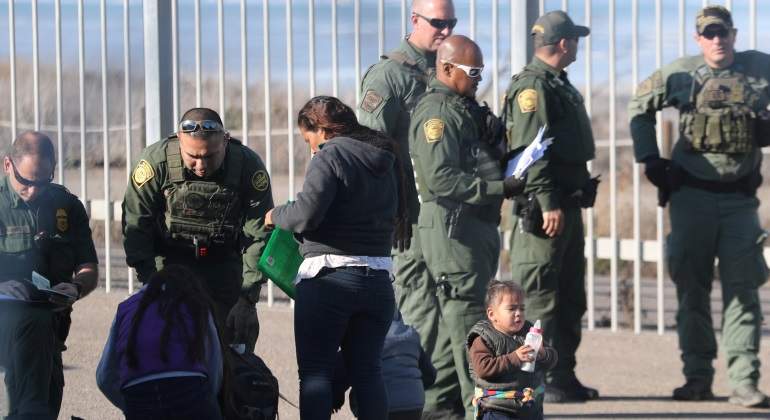 Migrantes en la frontera Mxico-EU