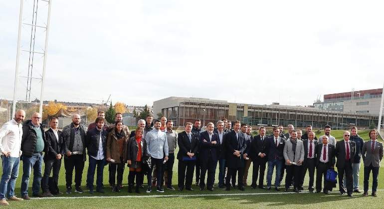 Los alumnos del máster de entrenadores de la RFEF y la URJC