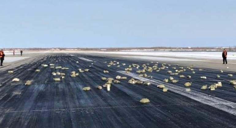Un avión ruso pierde tres toneladas de oro