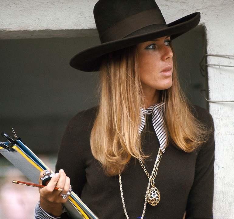 Helen Stewart en los 70, la esposa del tricampeón del mundo de F1, aquejada de demencia