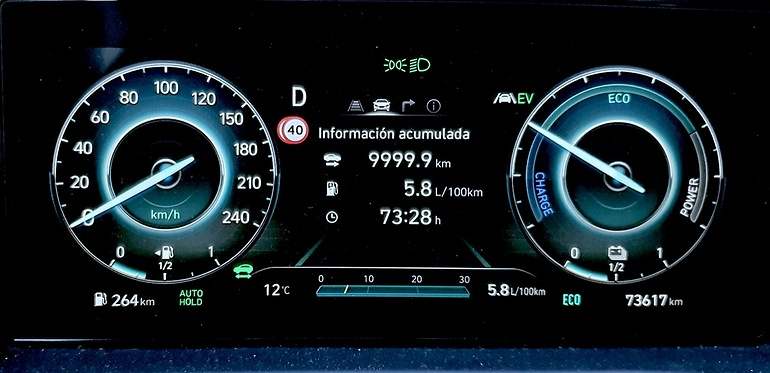 Otro usuario de híbrido, esta vez no enchufable, con un consumo histórico 1,6 litros a los 100 km más elevado que el enchufable