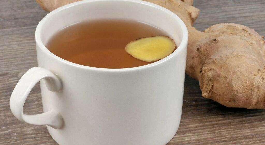 Infusión de jengibre y diente de león