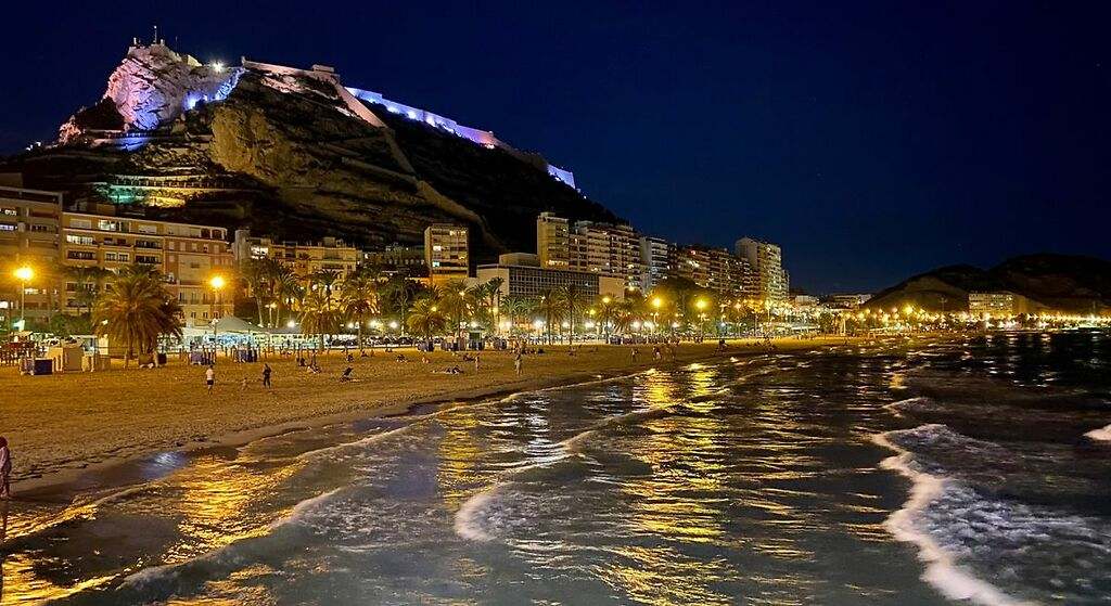 Playa del Postiguet, en Alicante