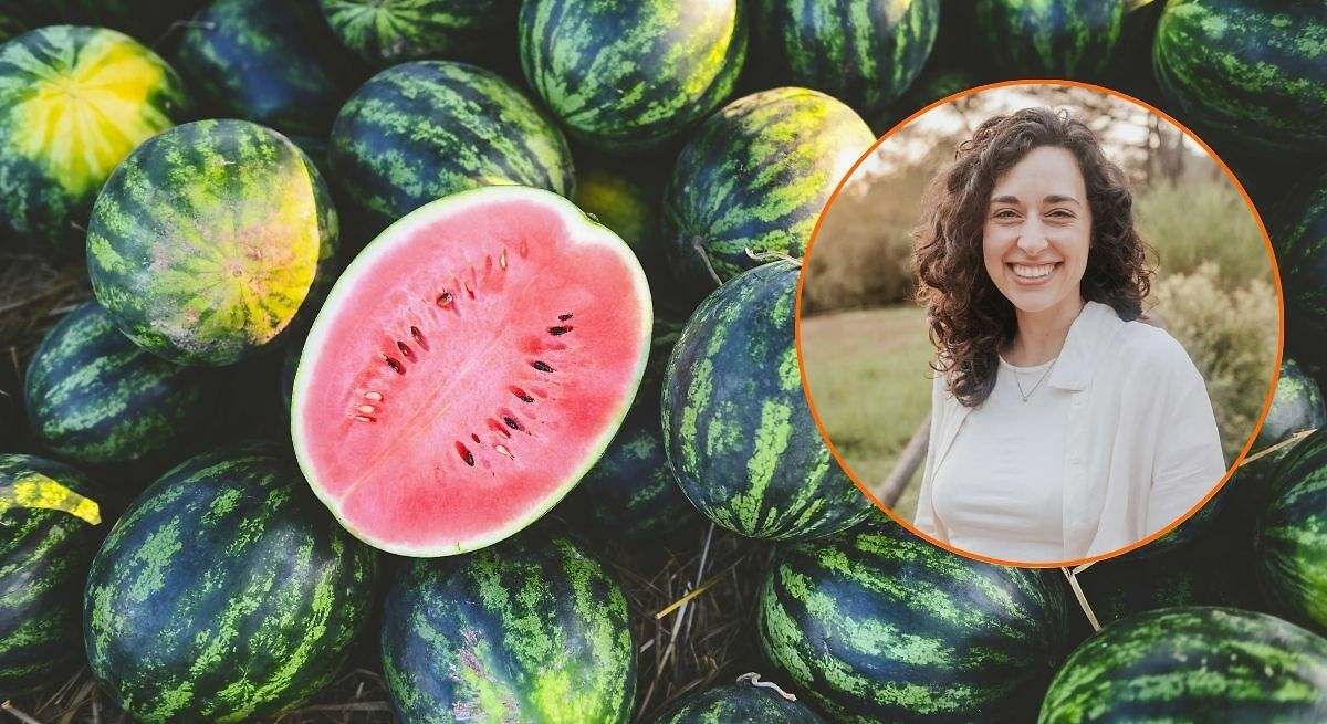 Júlia Farré, nutricionista: "Nunca compres una sandía si tiene el rabito verde y tieso"