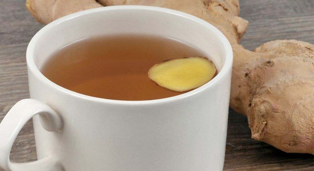 Infusión de jengibre y diente de león