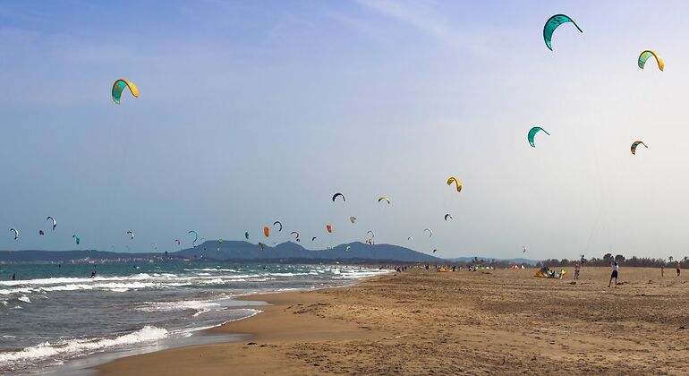 playa en el festival de kitesurf de Sant Pere Pescador