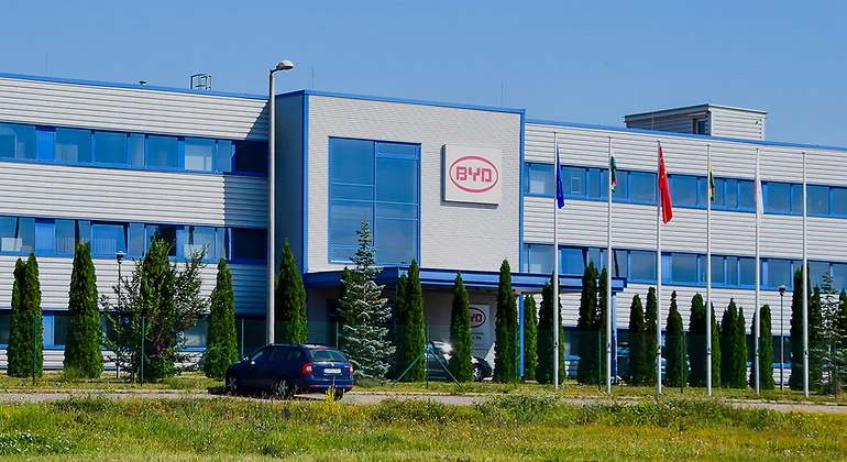 Sede de BYD en Hungría
