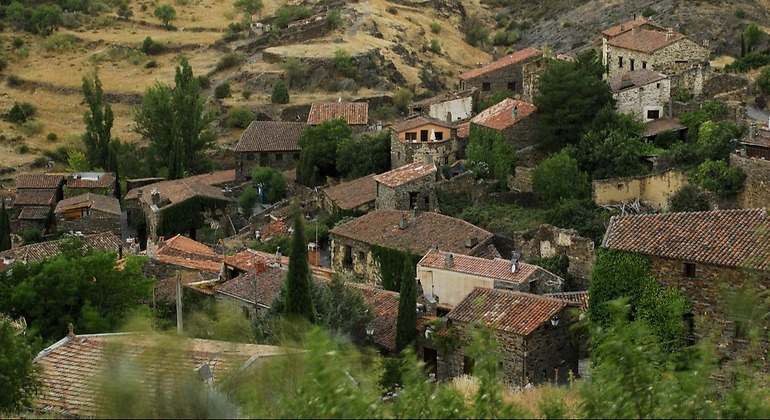 El pueblo de pantones visto desde arriba