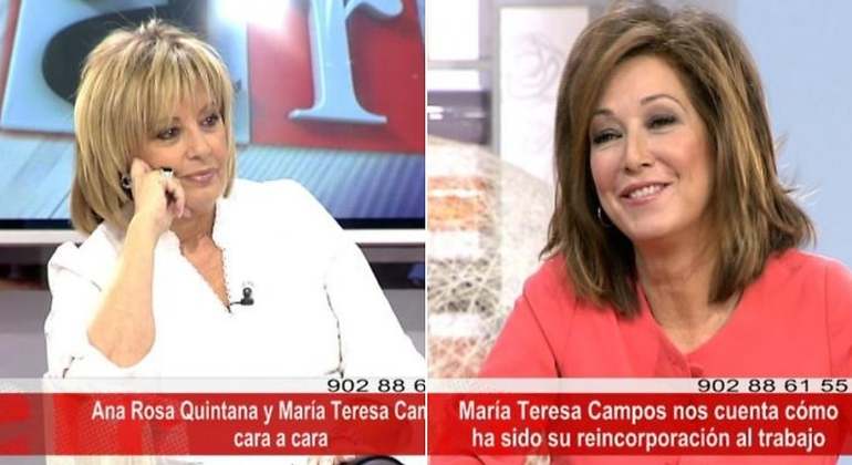 Entrevista de Ana Rosa Quintana a María Teresa Campos en 2008