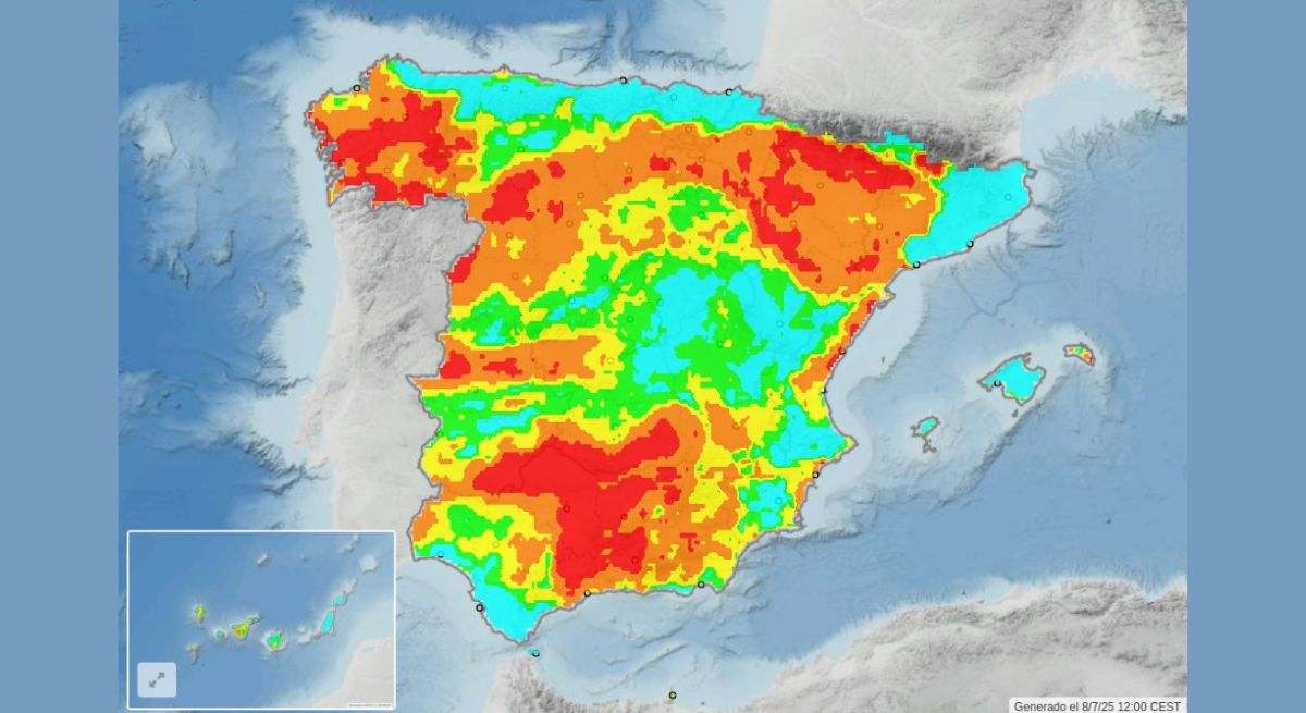 Confirmado por el Ministerio de Interior:  Aún hay zonas muy extensas con riesgo extremo en España 