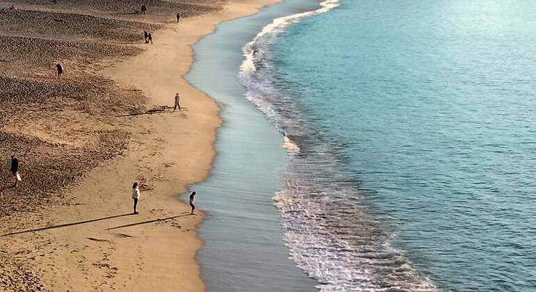 Vista desde arriba de la playa de Orzán