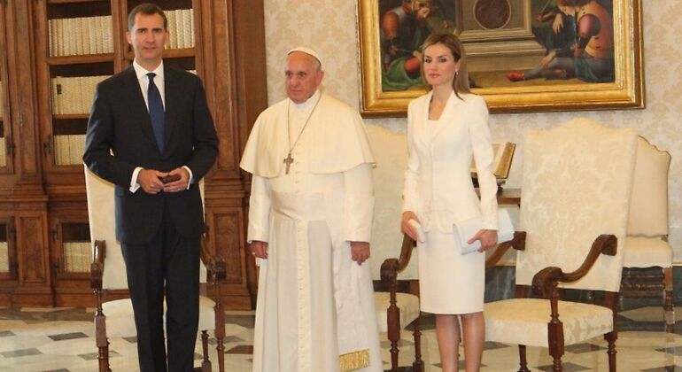 Los Reyes de España junto al Papa Francisco. / Foto: Casa Real