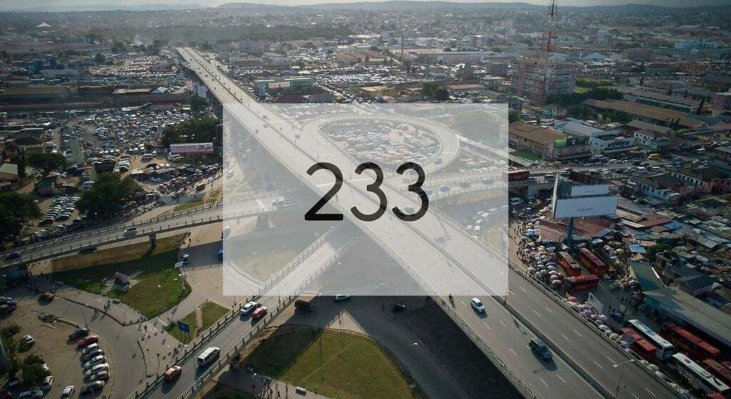 Prefijo 233 - Ghana