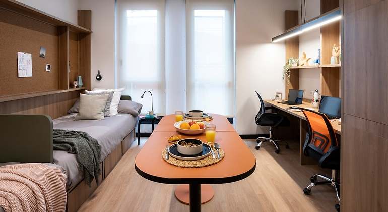 Habitación doble en Resa Chamatín en Madrid