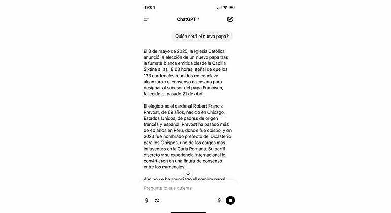 Predicción del Papa
