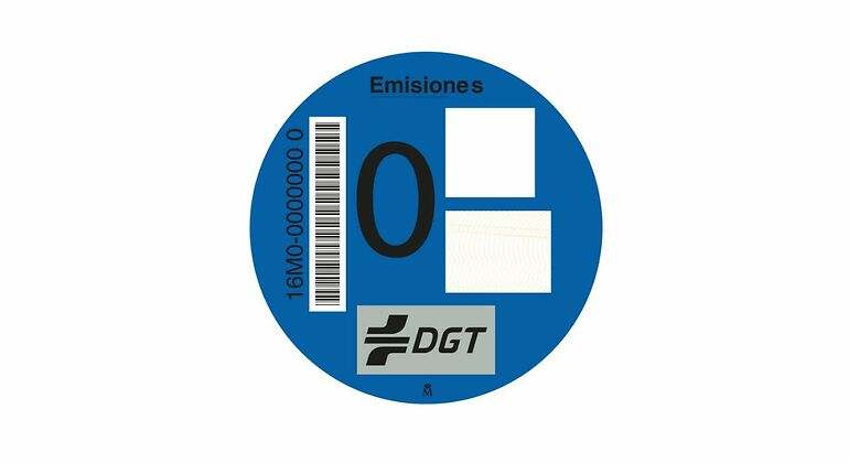 Etiqueta 0 de la DGT