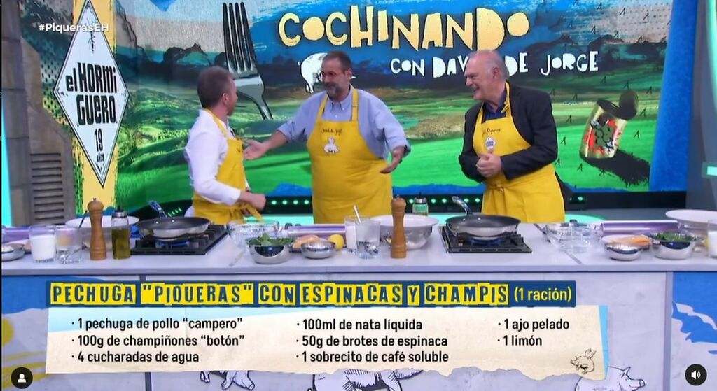 Los ingredientes de la receta