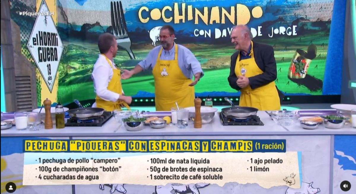 Los ingredientes de la receta