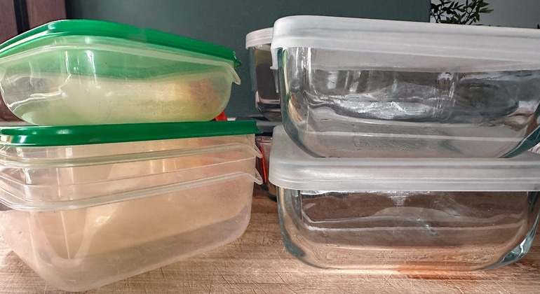 Táper de cristal y plástico
