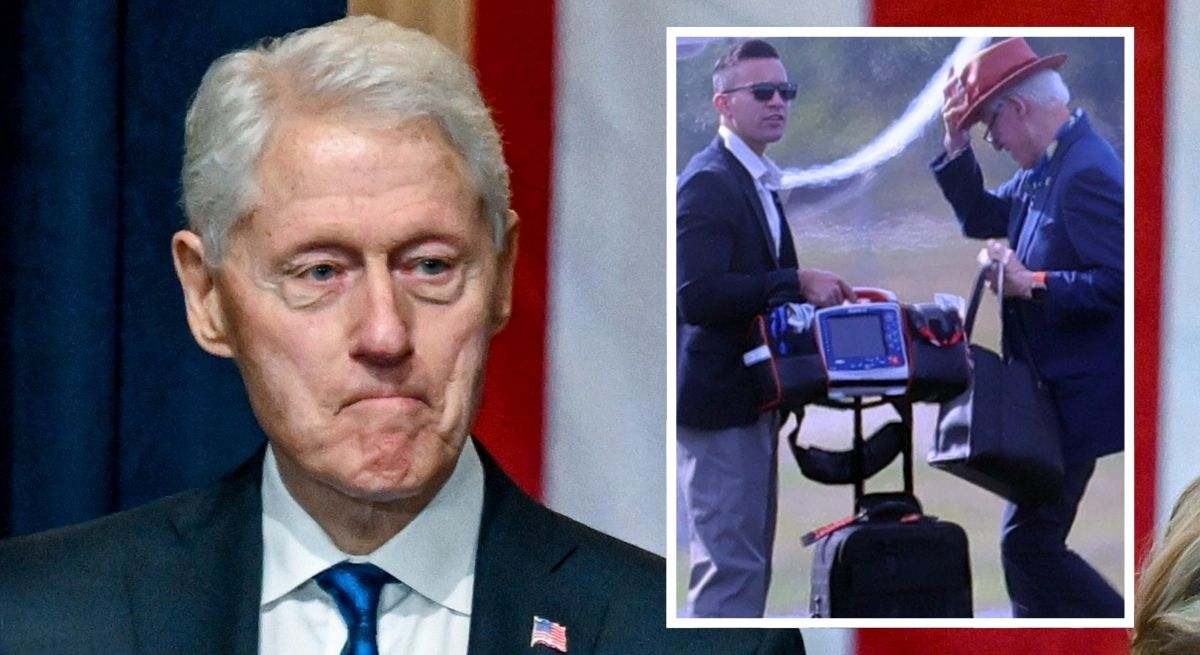 Preocupación por el estado de salud de Bill Clinton (79 años): el expresidente norteamericano aparece en el aeropuerto con un desfibrilador portátil
