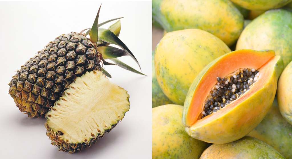 Papaya y piña, claves para una exfoliación respetuosa