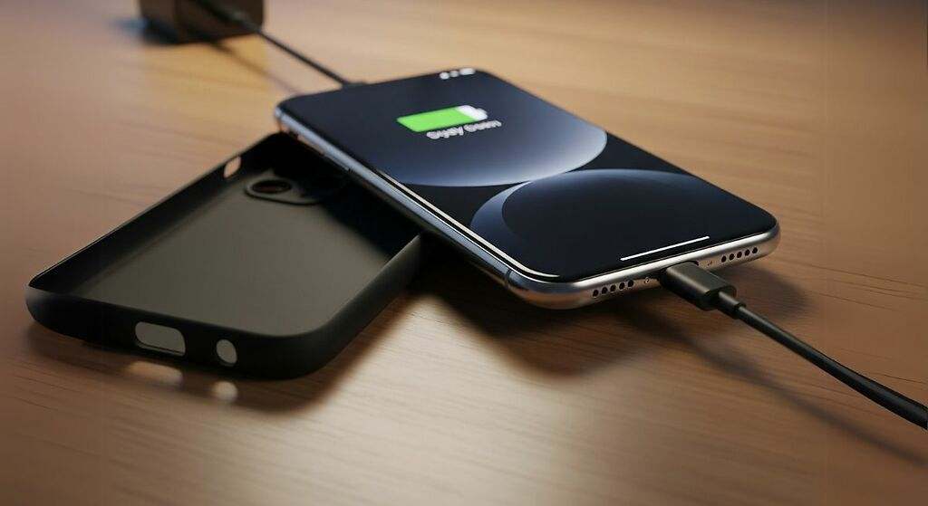 Retira la funda del móvil