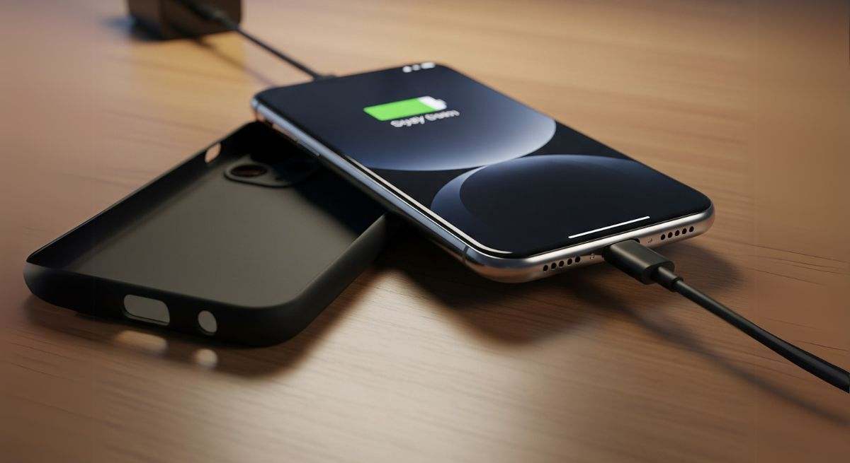 Retira la funda del móvil