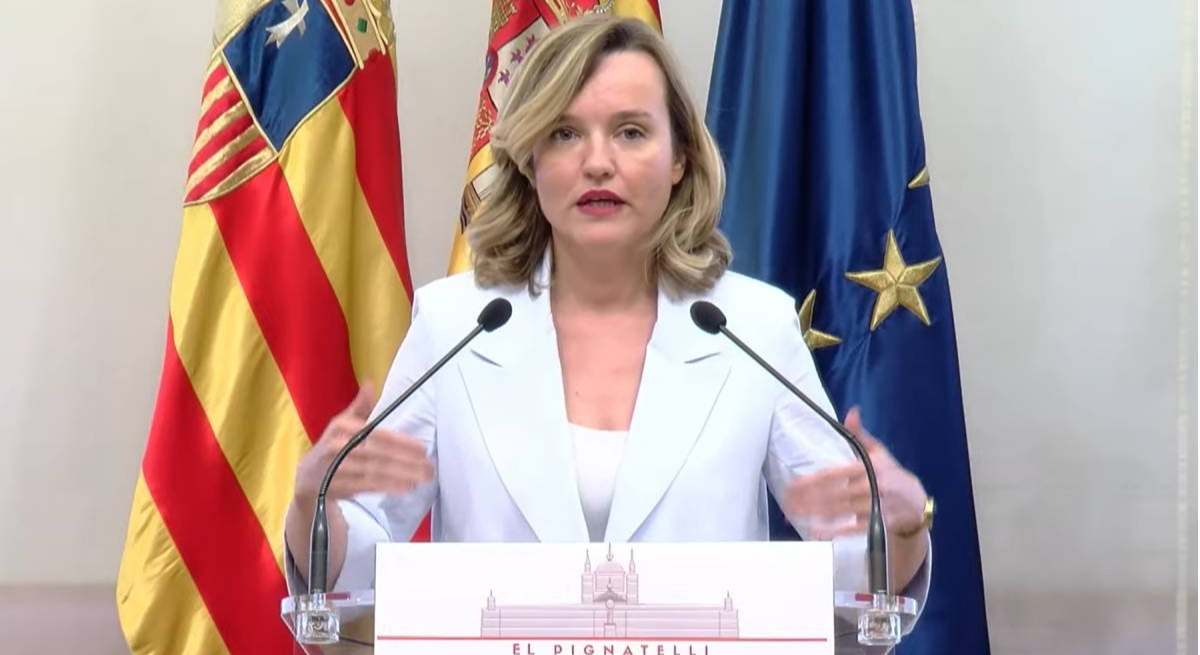 Pilar Alegría (PSOE Aragón) niega impacto negativo de la financiación singular de Cataluña y pide a Azcón una propuesta y desarrollar el Estatuto de Autonomía de Aragón
