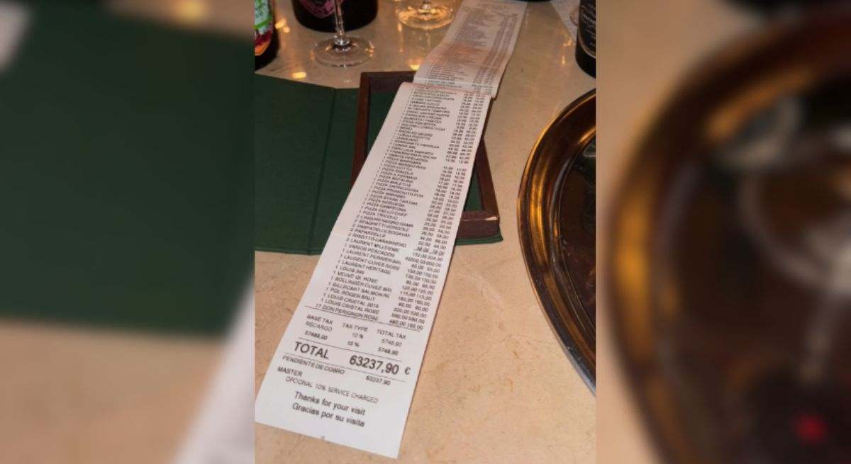 Casi 65.000 euros en la cuenta de un restaurante en Mallorca deja sin palabras en redes: "¿De quién es esta factura?"