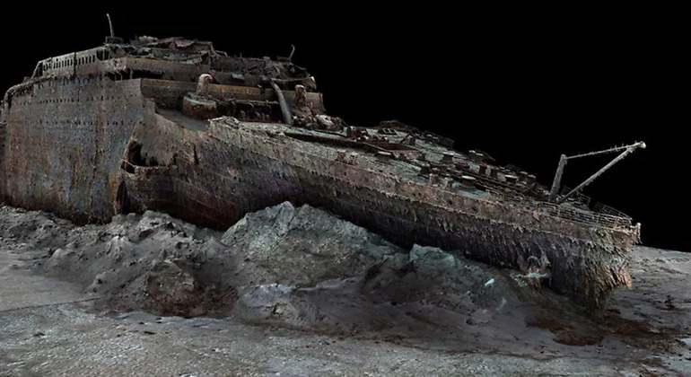 Escaneo digital del Titanic, año 2022
