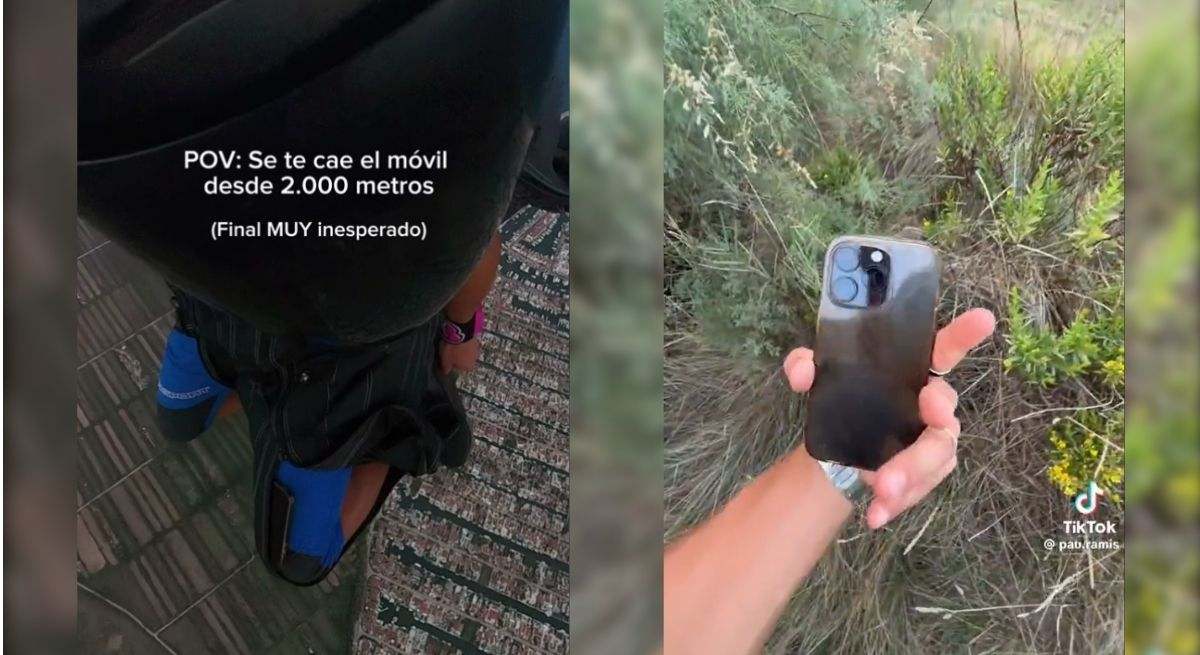 Graba cómo se cae su iPhone mientras hace paracaidismo y cuando lo recupera no da crédito: "¡Esta impecable!"