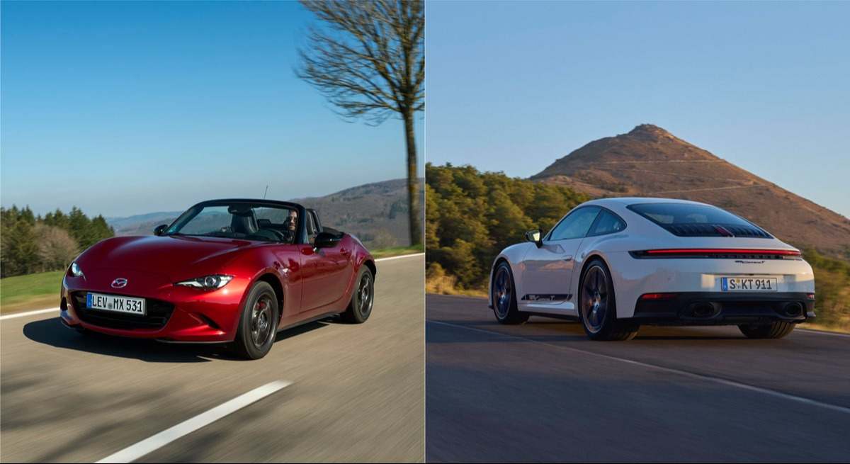 ¿Qué tienen en común el Mazda MX-5 y el Porsche 911? Dos leyendas que lideran las ventas de deportivos en 2025