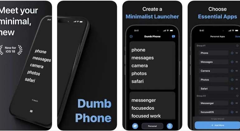 La aplicación Minimalist Phone