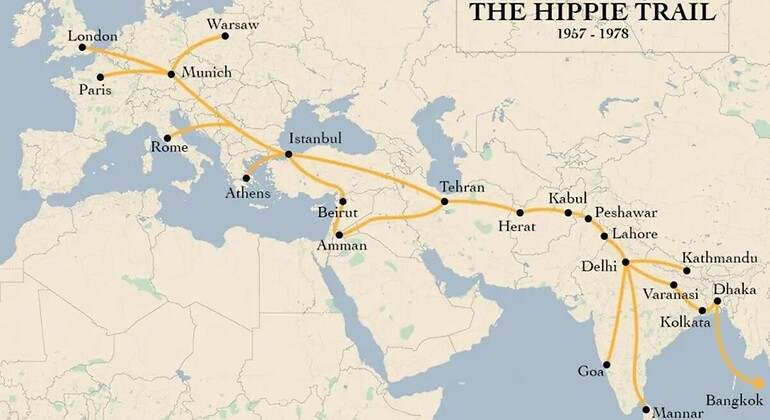 Trayecto de la 'ruta hippie'