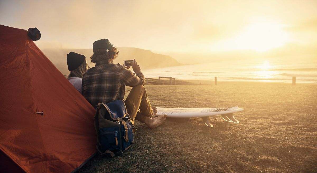 Acampar en la playa