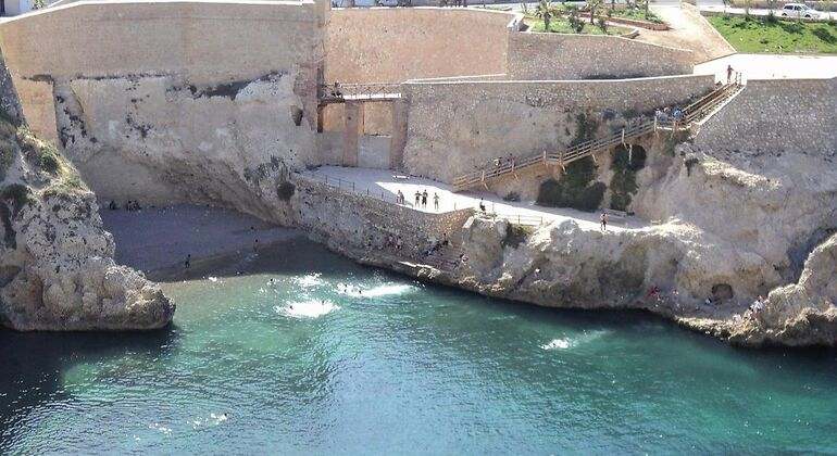 Un impresionante salto al agua en una pequeña cala cuyo acceso parece limitado