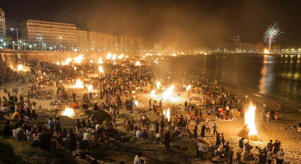 Las playas de Riazor y Orzán, en A Coruña