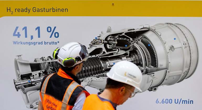 Turbina de gas de Siemens Energy (Bloomberg)