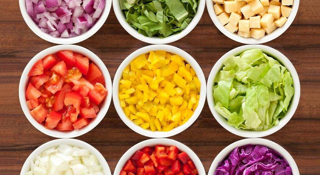 Vegetales cortados