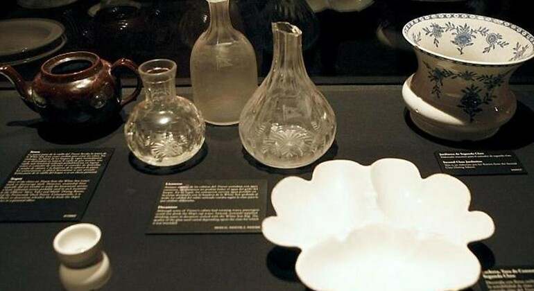 Algunos objetos rescatados del Titanic en exposición