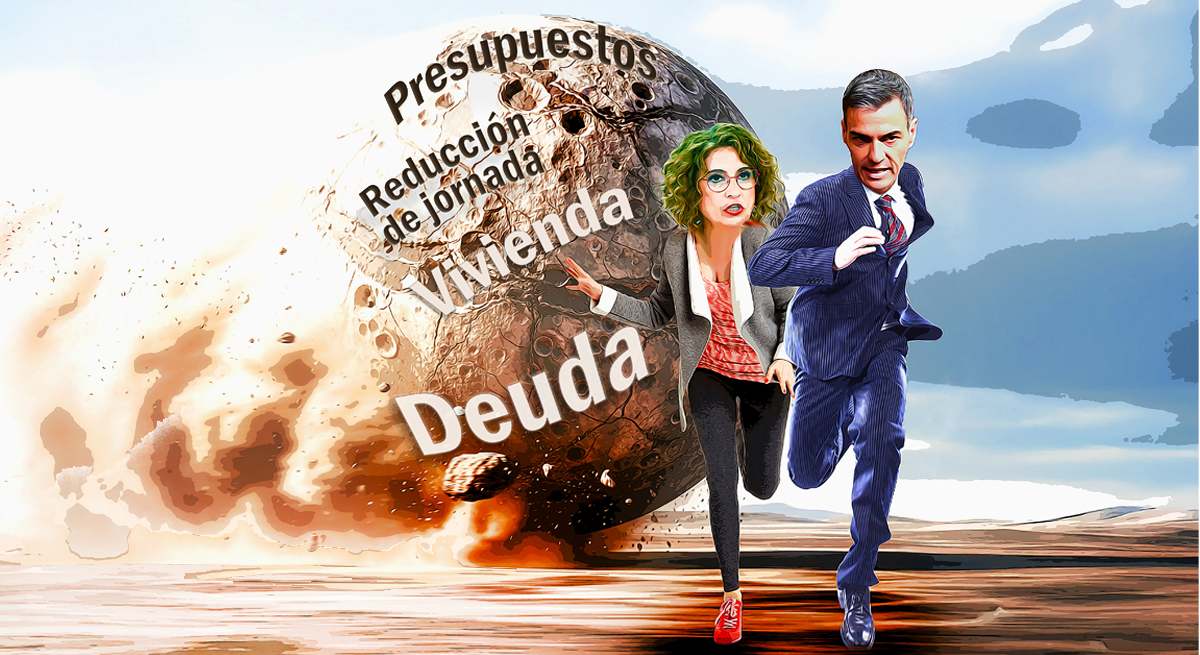 Ni presupuesto ni rebaja horaria, Sánchez pincha en sus dos medidas estrella