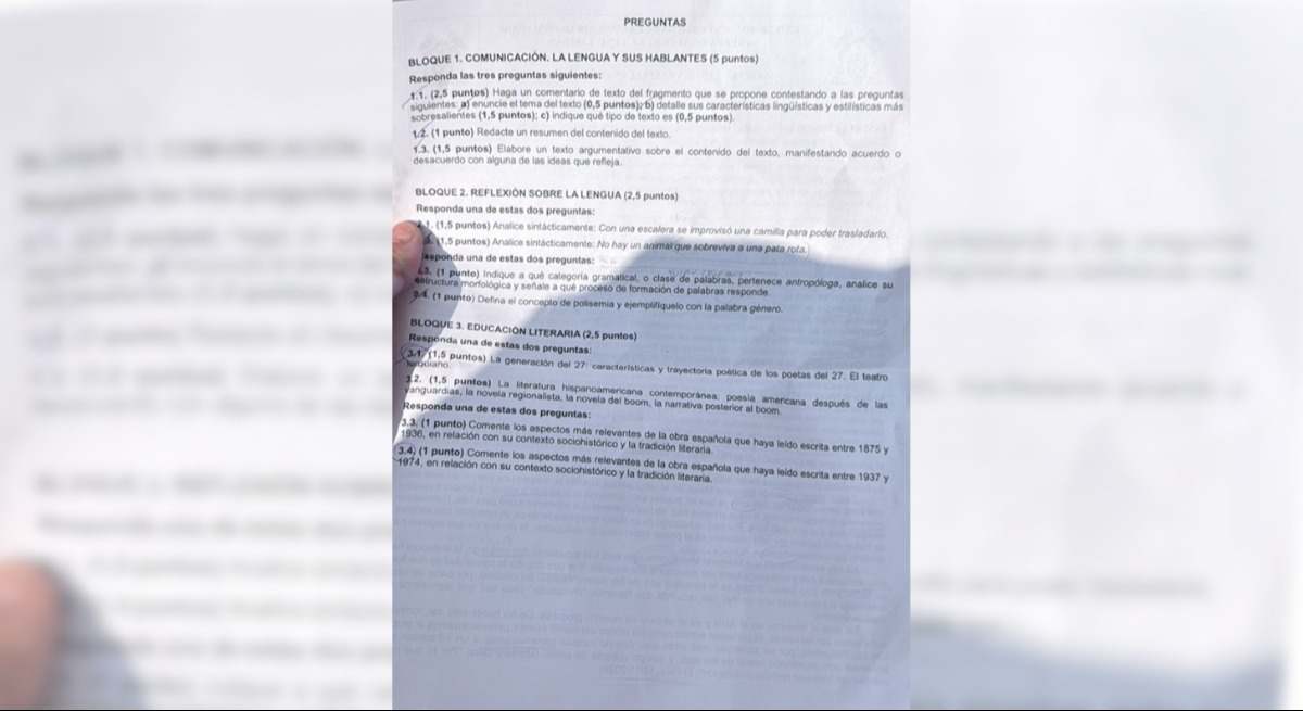 Así ha sido el examen de Lengua Castellana y Literatura en la Selectividad (PAU) de la Comunidad de Madrid 2025
