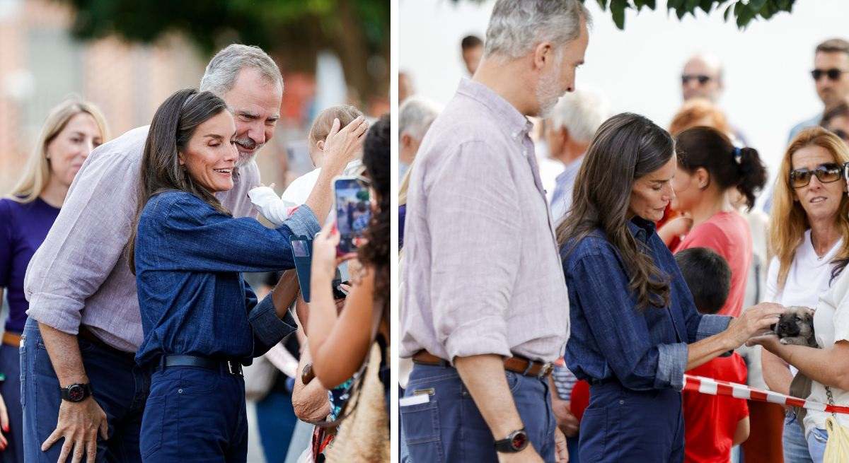 Los gestos de afecto de los Reyes con los vecinos del Valle del Jerte: la visita de Felipe VI y Letizia a Cáceres tras los incendios