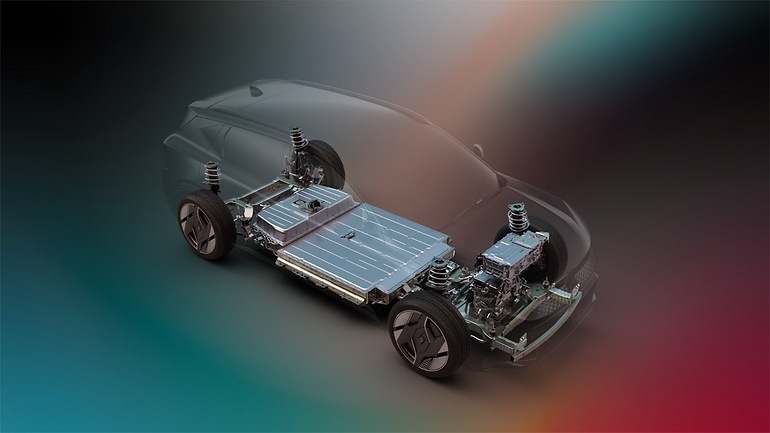 Sellada y colocada bajo la carrocería, resulta difícil inundar de líquido la batería… salvo en este Scenic y futuros Renault