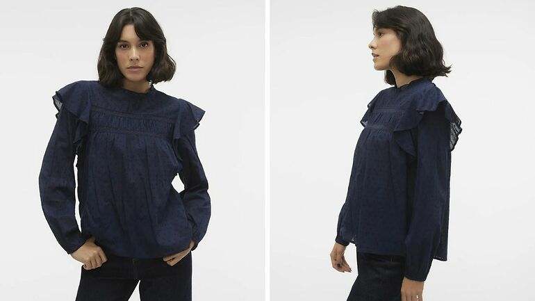 blusa azul marino
