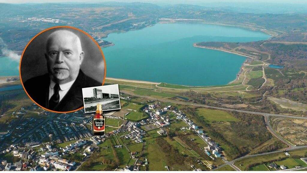 El pueblo gallego con el lago artificial más grande de Europa es también la cuna del fundador de la cerveza Estrella Galicia