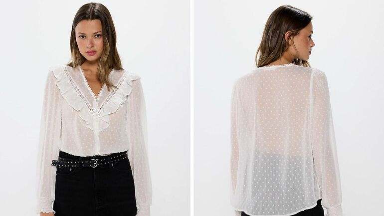 blusa con escote